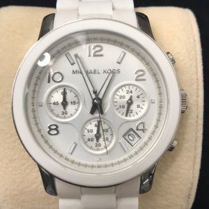 Michael Kors Chronograph White Ladies Watch MK5423